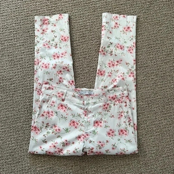 PJK Patterson J. Kincaid Sateen Floral Pants Size Medium - Picture 2 of 4